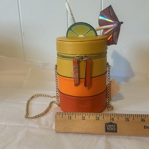 ALDO summer Kelliwith
Orange Multi Cocktail Crossbody Bag Purse Kitsch NWT - Picture 9 of 10